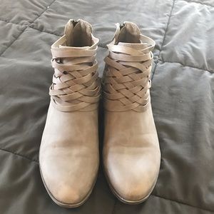 Cross detailed bootie